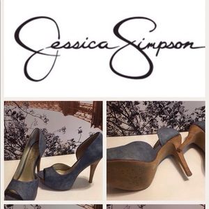 Jessica Simpson Denim Heels SZ 6.5